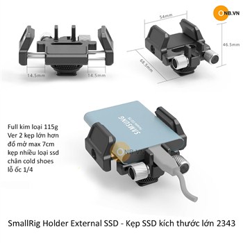 SmallRig Universal Holder for External SSD - Kẹp ổ SSD 2343