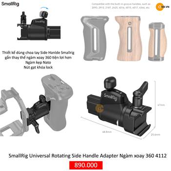SmallRig Universal Rotating Side Handle Adapter Ngàm xoay 360 4112