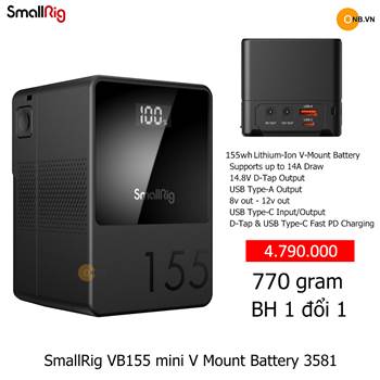 SmallRig VB155 mini V Mount Battery 3581