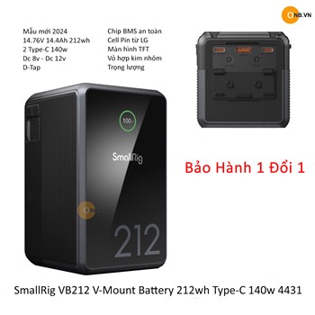 SmallRig VB212 V-Mount Battery 212wh Type-C 140w 4431