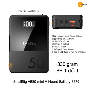 SmallRig VB50 mini V Mount Battery - Pin V Mount mẫu mới 3579