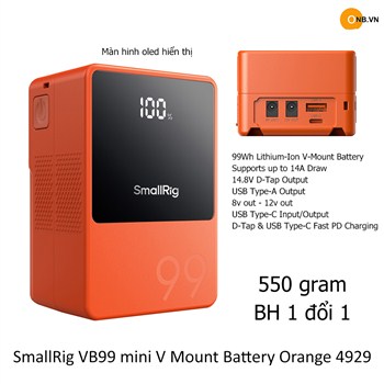 SmallRig VB99 mini V Mount Battery Orange 4929