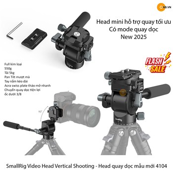 SmallRig Video Head Vertical Shooting - Head quay dọc mẫu mới 4104