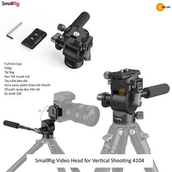 SmallRig Video Head Vertical Shooting - Head Hỗ trợ quay dọc 4104