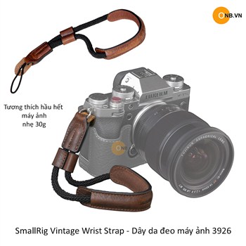 SmallRig Vintage Wrist Strap - Dây da đeo máy ảnh 3926