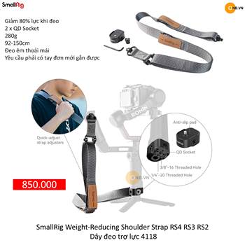 SmallRig Weight-Reducing Shoulder Strap RS4 RS3 RS2 - Dây đeo trợ lực 4118