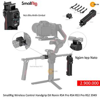 SmallRig Wireless Control Handgrip DJI Ronin RS4 Pro RS4 RS3 Pro RS2 3949