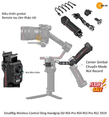 SmallRig Wireless Control Sling Handgrip DJI RS4 Pro RS4 RS3 Pro RS2 3919 like new 98%