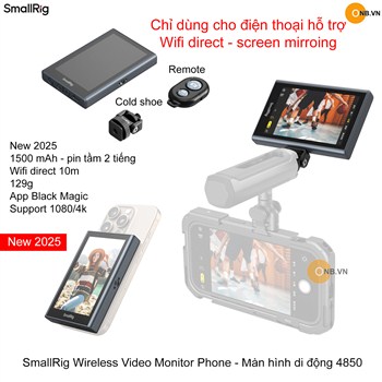 SmallRig Wireless Video Monitor Phone - Màn hình di động 4850