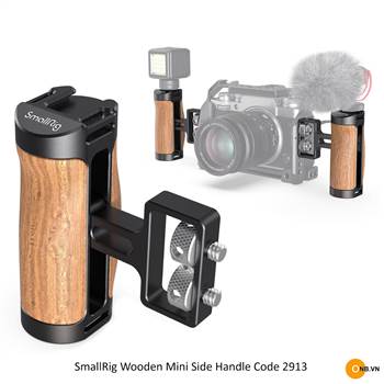 SmallRig Wooden Mini Side Handle 2913 - Tay cầm báng gỗ