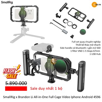 SmallRig x Brandon Li All-in-One Full Cage Video Iphone 16 15 14 13 4596