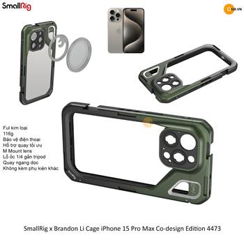 SmallRig x Brandon Li Cage iPhone 15 Pro Max Co-design Edition 4473