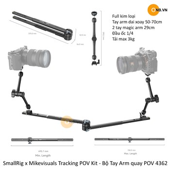 SmallRig x Mikevisuals Tracking POV Kit - Bộ Tay Arm quay POV 4362