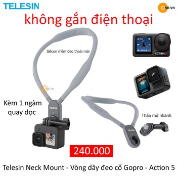 Telesin Neck Mount - Vòng dây đeo cổ Gopro 13 12 Action 5