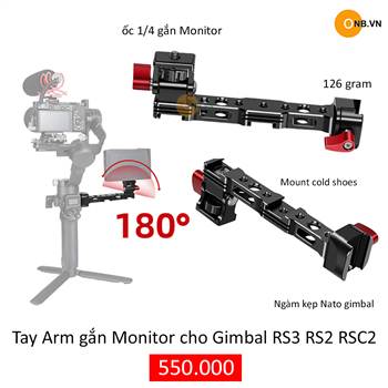 Thanh gắn Monitor Gimbal RS4 RS3 RS2 RSC2 RS4 Mini RS3 Mini