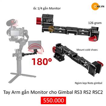 Thanh gắn Monitor cho Gimbal RS3 RS2 RSC2 RS3 Mini 2024