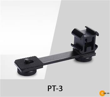 Thanh nối dài PT-3 gắn phụ kiện micro, đèn cho Gimbal điện thoại