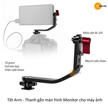 Tilt Arm Thanh gắn màn hình Monitor cho máy ảnh