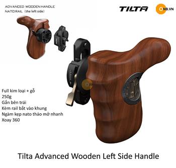 Tilta Advanced Wooden Left Side Handle Black