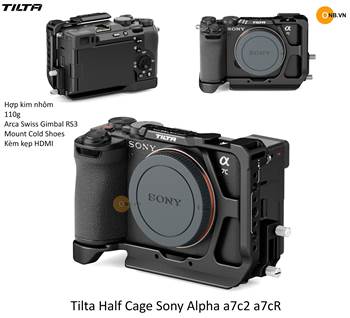 Tilta Half Cage Sony Alpha a7c2 a7cR Black