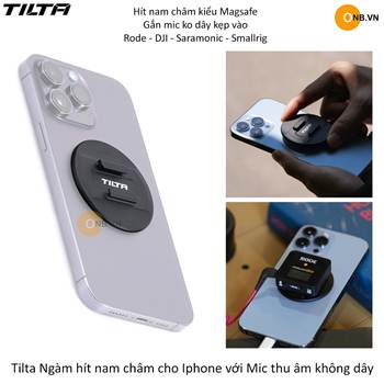 Tilta ngàm hít nam châm cho Iphone gắn mic thu âm không dây