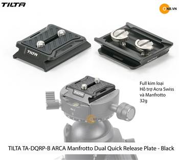 TILTA TA-DQRP-B ARCA Manfrotto Dual Quick Release Plate - Black