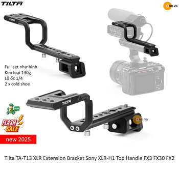 Tilta TA-T13 XLR Extension Bracket Sony XLR-H1 Top Handle FX3 FX30 FX2