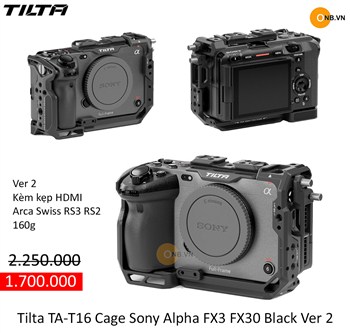 Tilta TA-T16 Cage Sony Alpha FX3 FX30 Black Ver 2