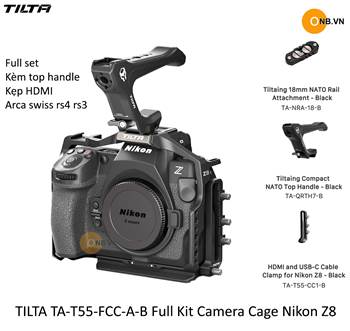 TILTA TA-T55-FCC-A-B Full Kit Camera Cage Nikon Z8 - Black