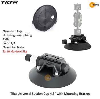 Tilta Universal Suction Cup 4.5 Ince Mounting Bracket - Ngàm hít kiếng