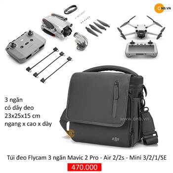 Mavic Mini 3 Pro - Túi Đeo 3 Ngăn Full phụ kiện