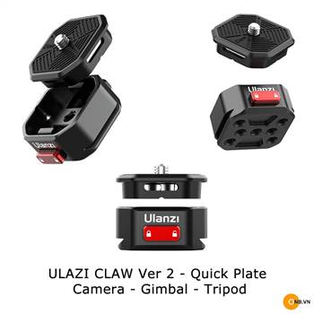 Ulanzi Claw Ver 2 - Quick Plate đế thao tác mở nhanh