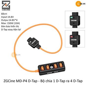 ZGCINE MD-P4 D-Tap to 4 D-Tap one point four Splitter Adapter Cable