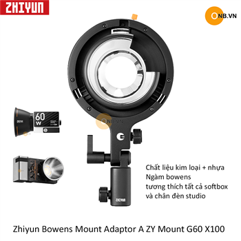 Zhiyun Bowens Mount Adaptor A ZY Mount cho đèn G60 X100