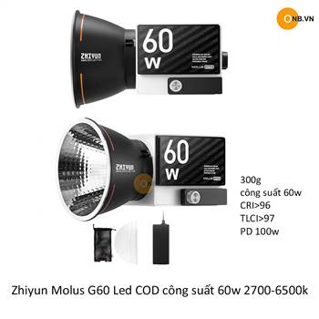 Zhiyun Molus G60 Led Mini COD 60w - 2700-6500k