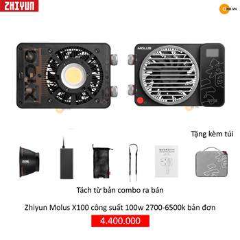 Zhiyun Molus X100 đèn led 100w 2700-6500k bản đơn